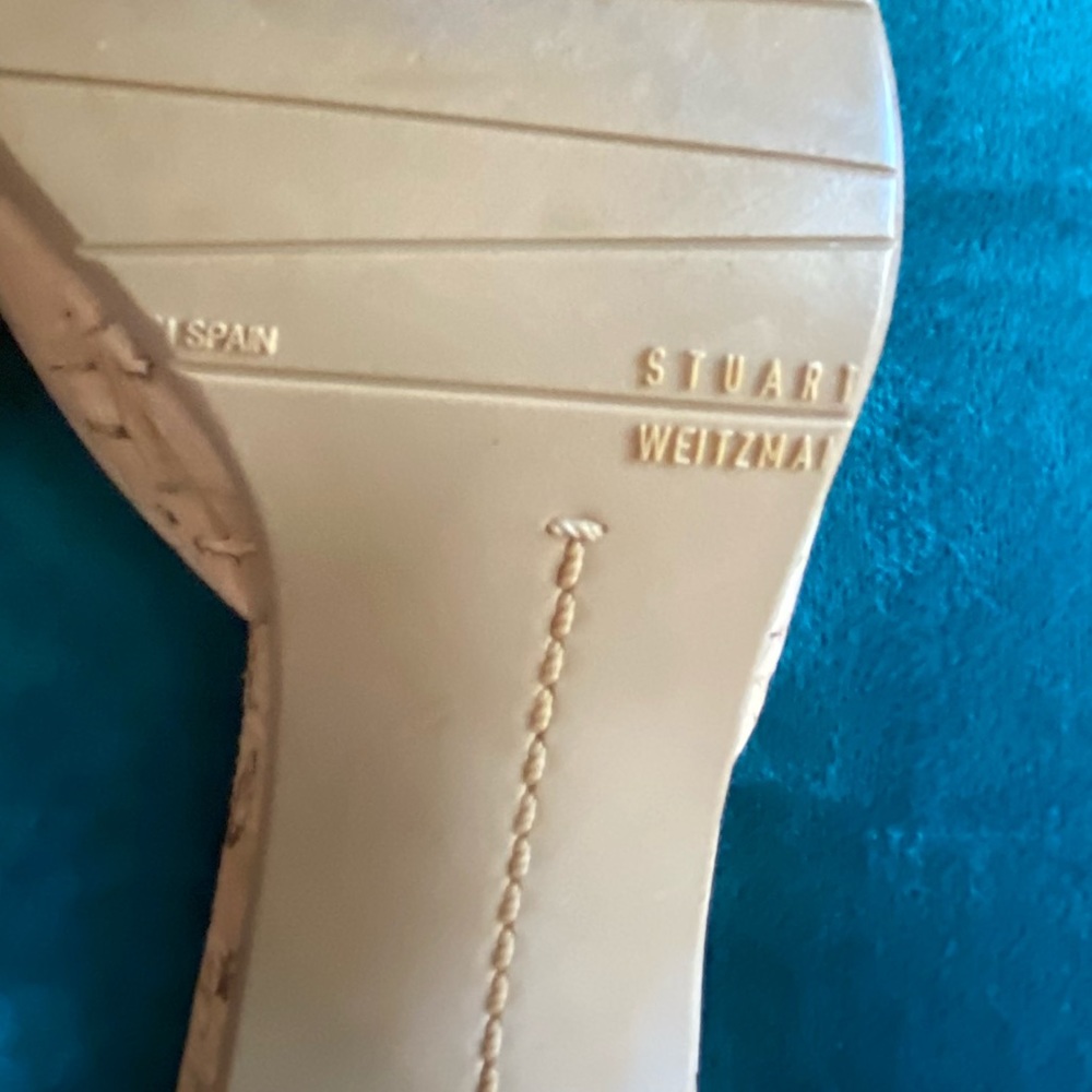 Stuart Weitzman Natural Colored Pointed Toe Mules… - image 5